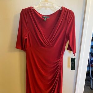 Size 10 NEVER WORN Ralph Lauren red dress